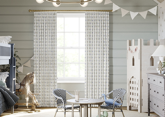 Jurassic Joust, Bunting Knightly - Made to Measure Curtains - Image 3